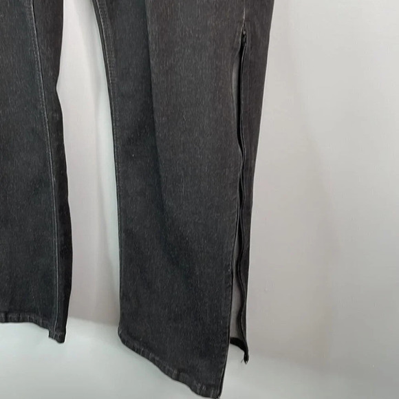 POINT ZERO Gold Mens Modern Fit Jeans Black Denim Ankle Zip Straight Leg Size 42 - Picture 5 of 12